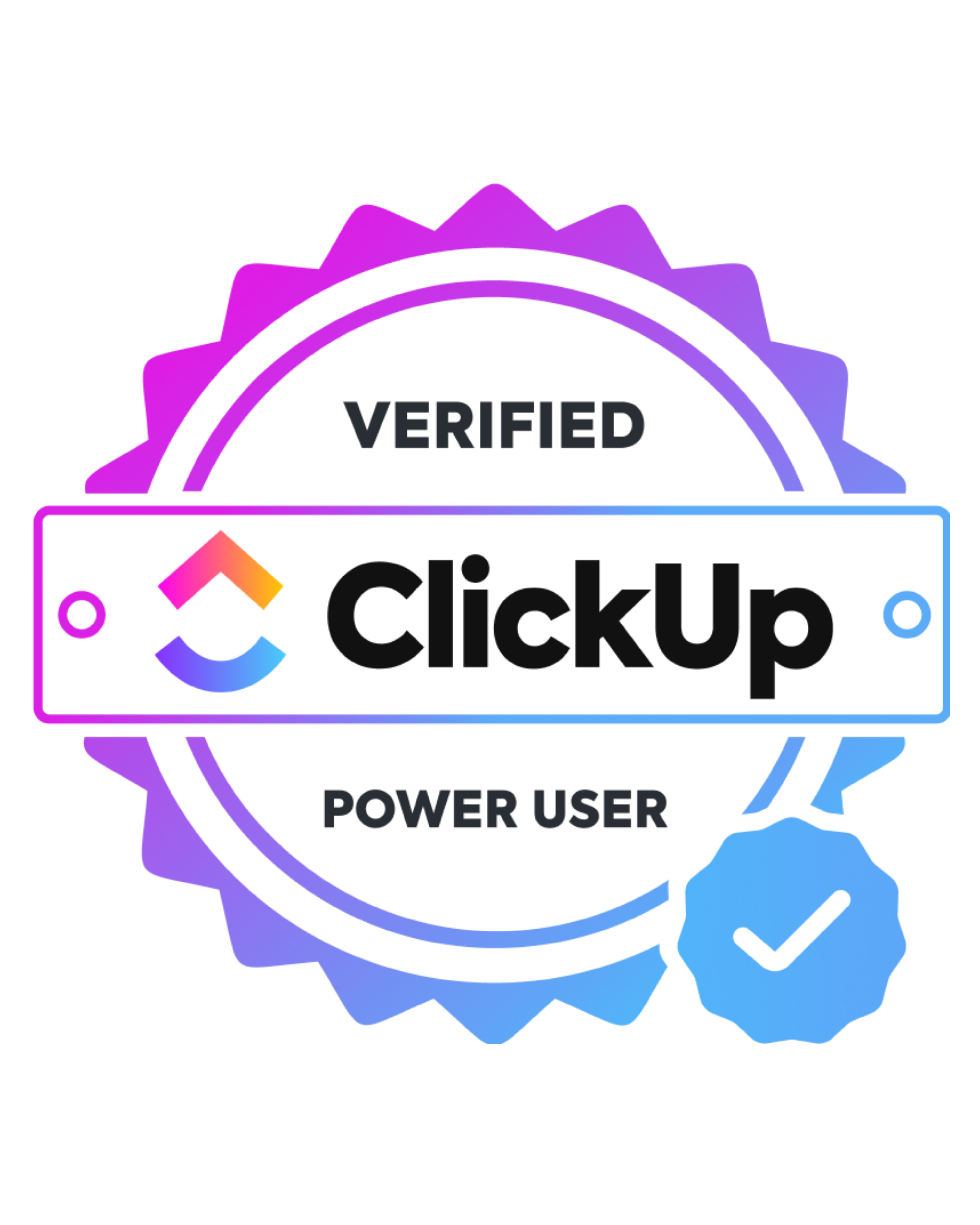 ClickUp Verified Power User Badge