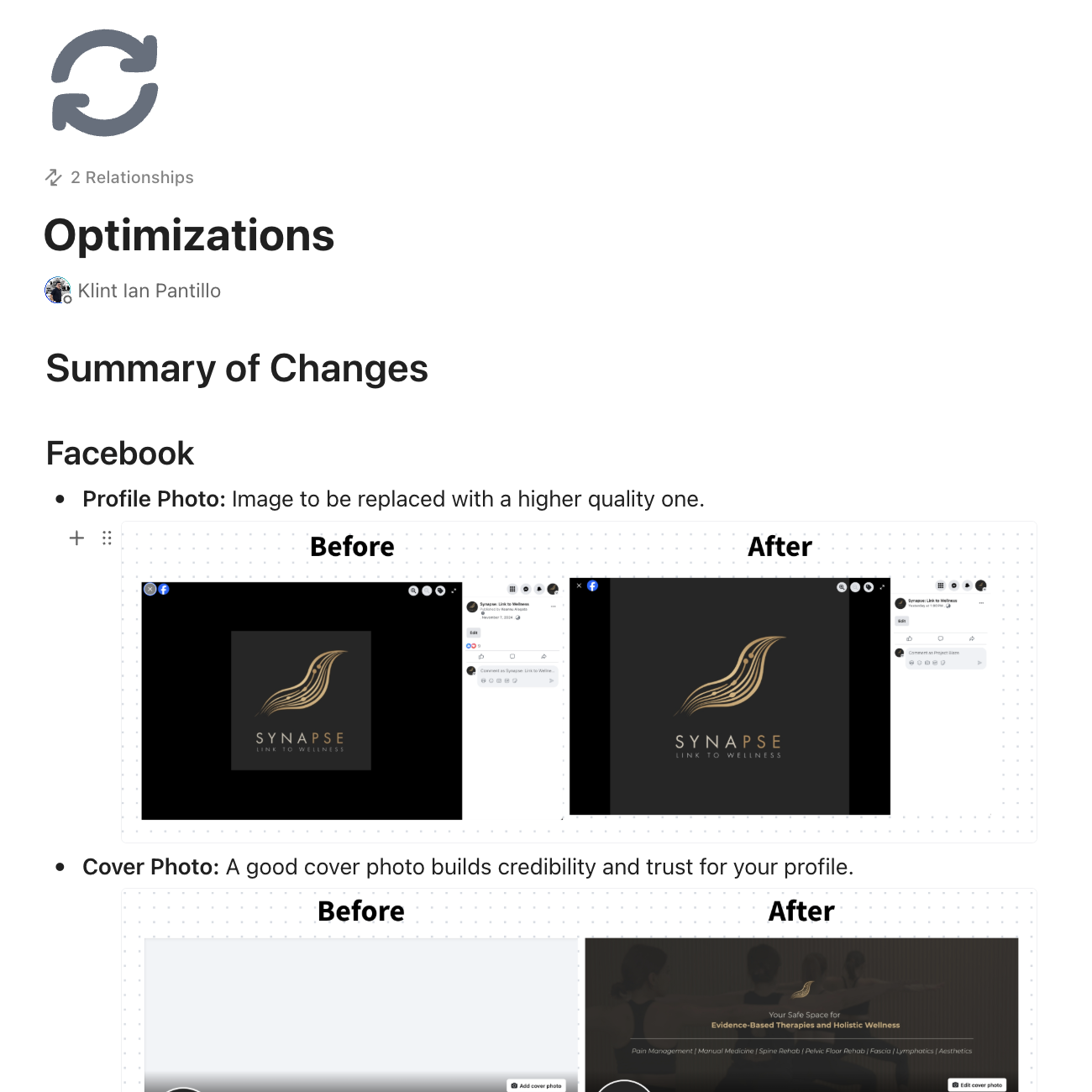 Profile Optimizations